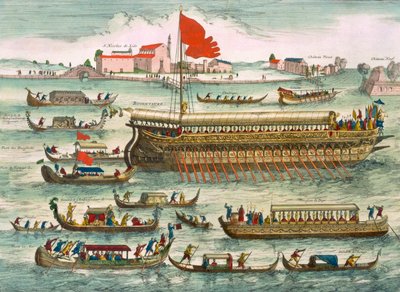 Types of Named Shipping of the Venetians, in the Lido, 1693 by Pierre Mortier